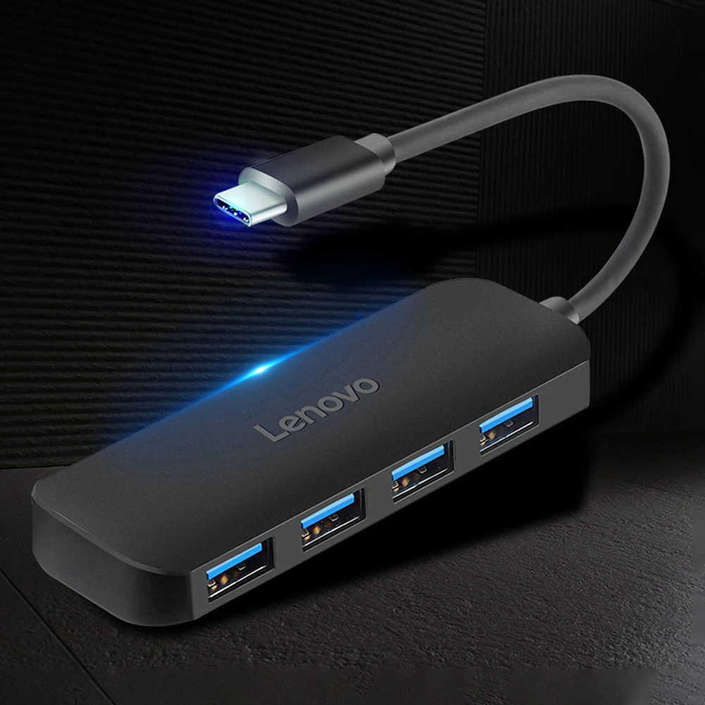 

Разветвитель Lenovo C611 Type-C на USB 3,0, адаптер питания 5 В, 4 порта