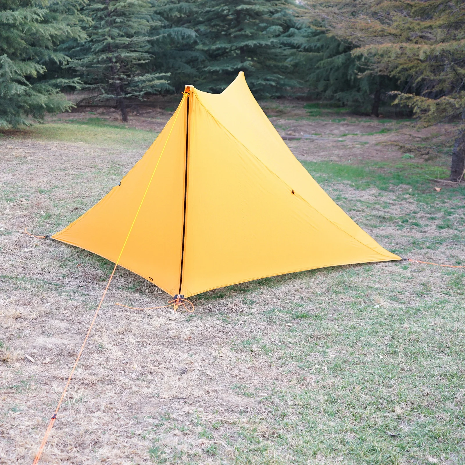 

Waterproof Ultralight Flysheet Outdoor Camping Tent 20D Silnylon Rainfly Backyard UV Protection Sun Shelter Canopy Trap Autumn