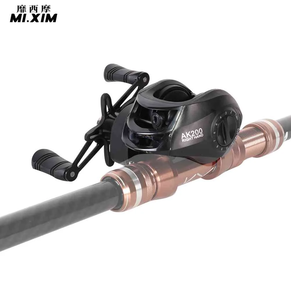 Fishing Coil Reel 7.2/1 Gear Ratio Baitcasting Reel Metal Max Drag 10kg Saltwater Freshwater for Beginners Fishing Accessory