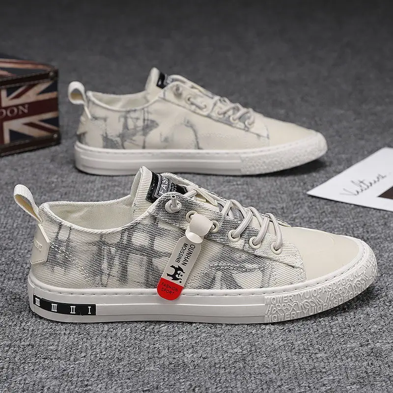 

Men Shoes Spring Comfortable Canvas Shoes Handmade Design Men's Slip on Lazy Driving Brand Shoes Men's Casual Flats Sneakers