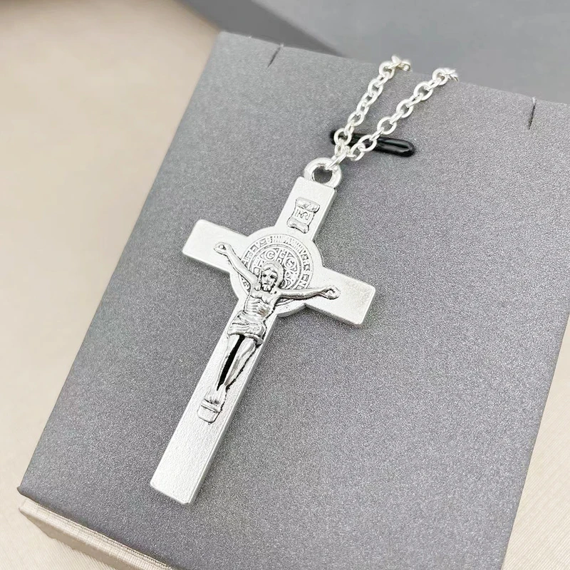 

Pride Goth Vintage Crosses Pendant Jesus Necklace Women Men Y2k Accessories Jewelry Cross Necklace Collares Para Mujer Wedding