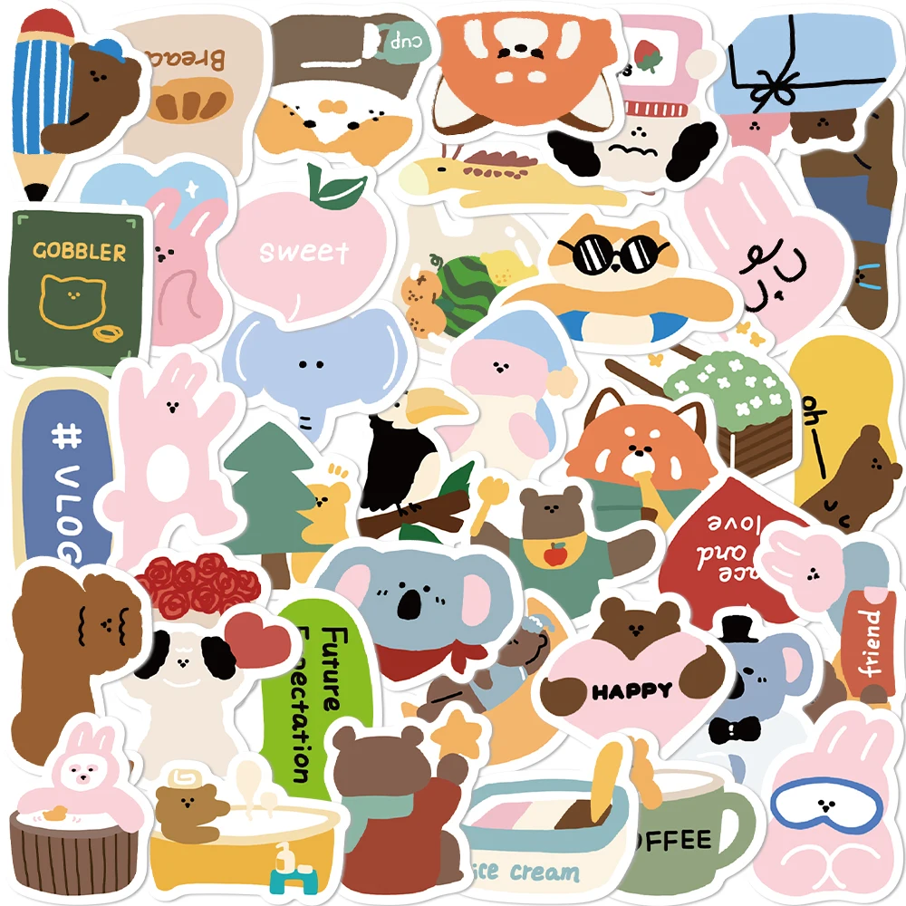 

10/20/40 шт., наклейки в виде сердца для девочек