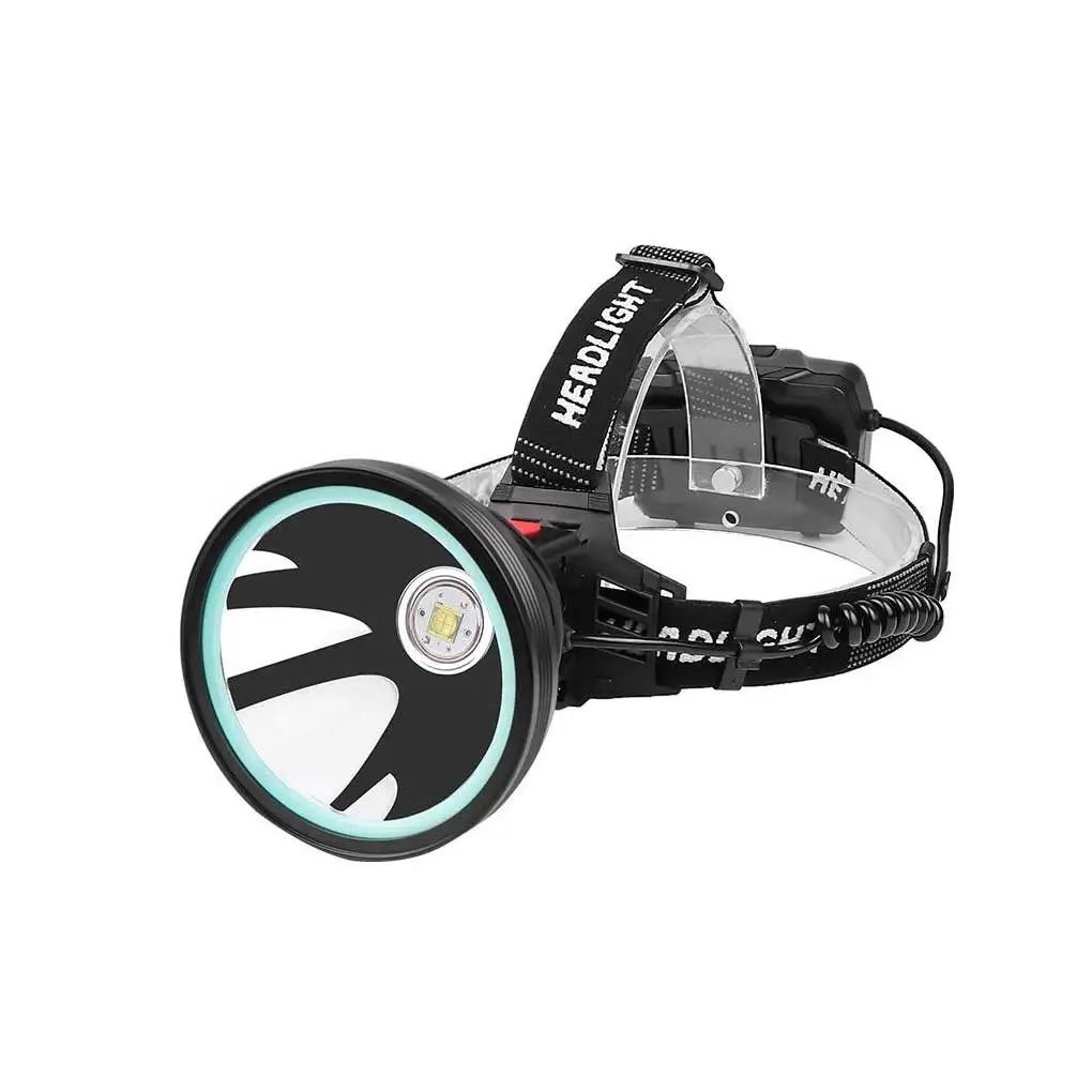 

Aluminium Alloy Headlight Battery Powered Button Switch 3 Gear Adjustable Waves Sensor IPX6 Waterproof Headlamp Type 2