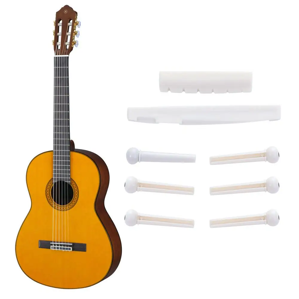 

6-String Classica Portable Plastic Guitar Saddle Nut Bridge Pins