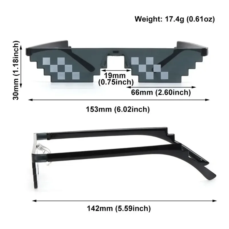 Мозаичные солнцезащитные очки Thug Life