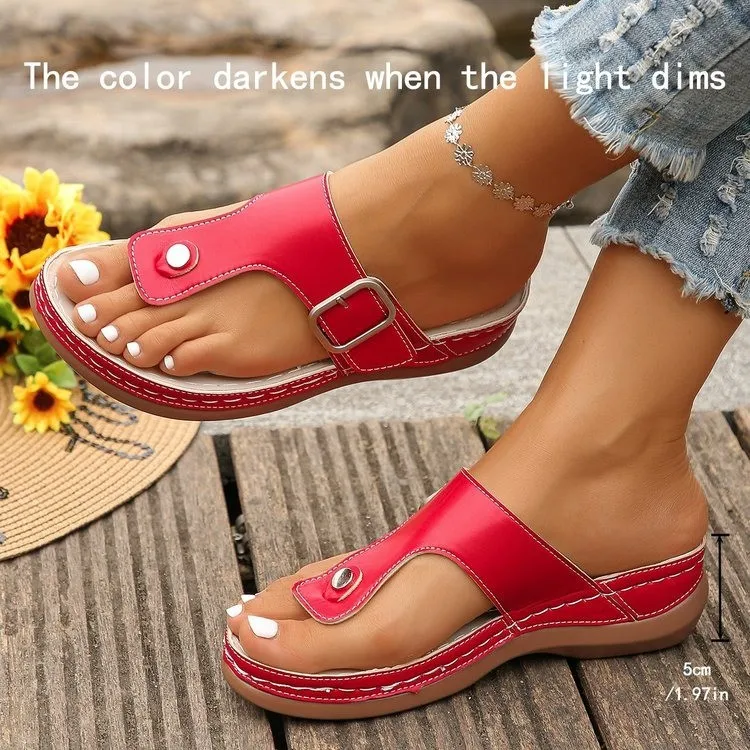 Женские современные тапочки в индуистском стиле с закрытым носком весна-лето