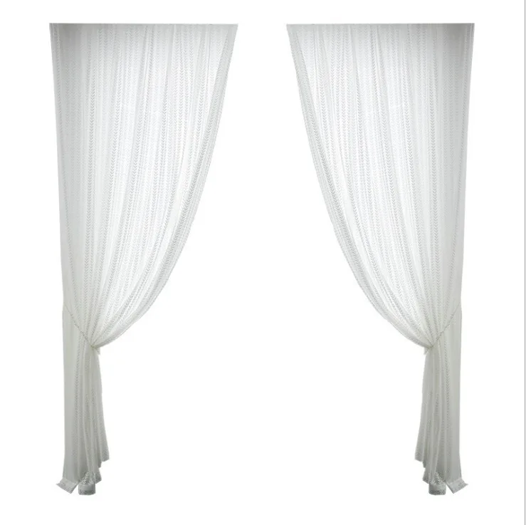 1 шт. Xiao Qingxin японские тканые жаккардовые шторы белая марля полузатемняющие