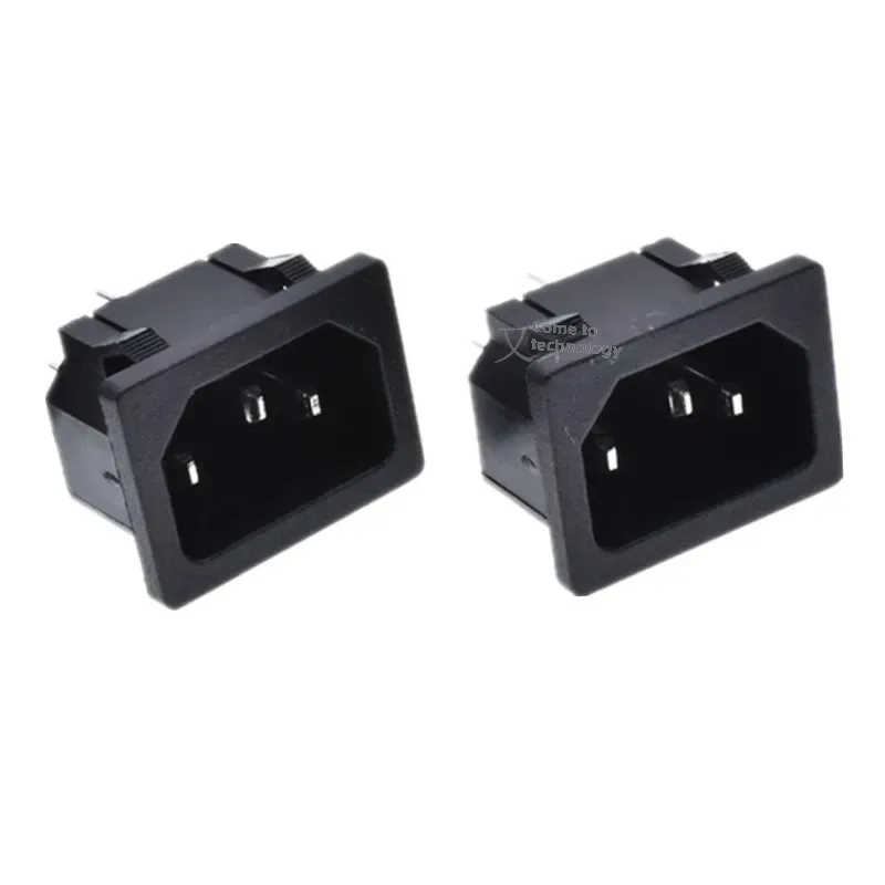 Высокоточная вилка переменного тока 15 А 250 В C14 большая печатная проводка