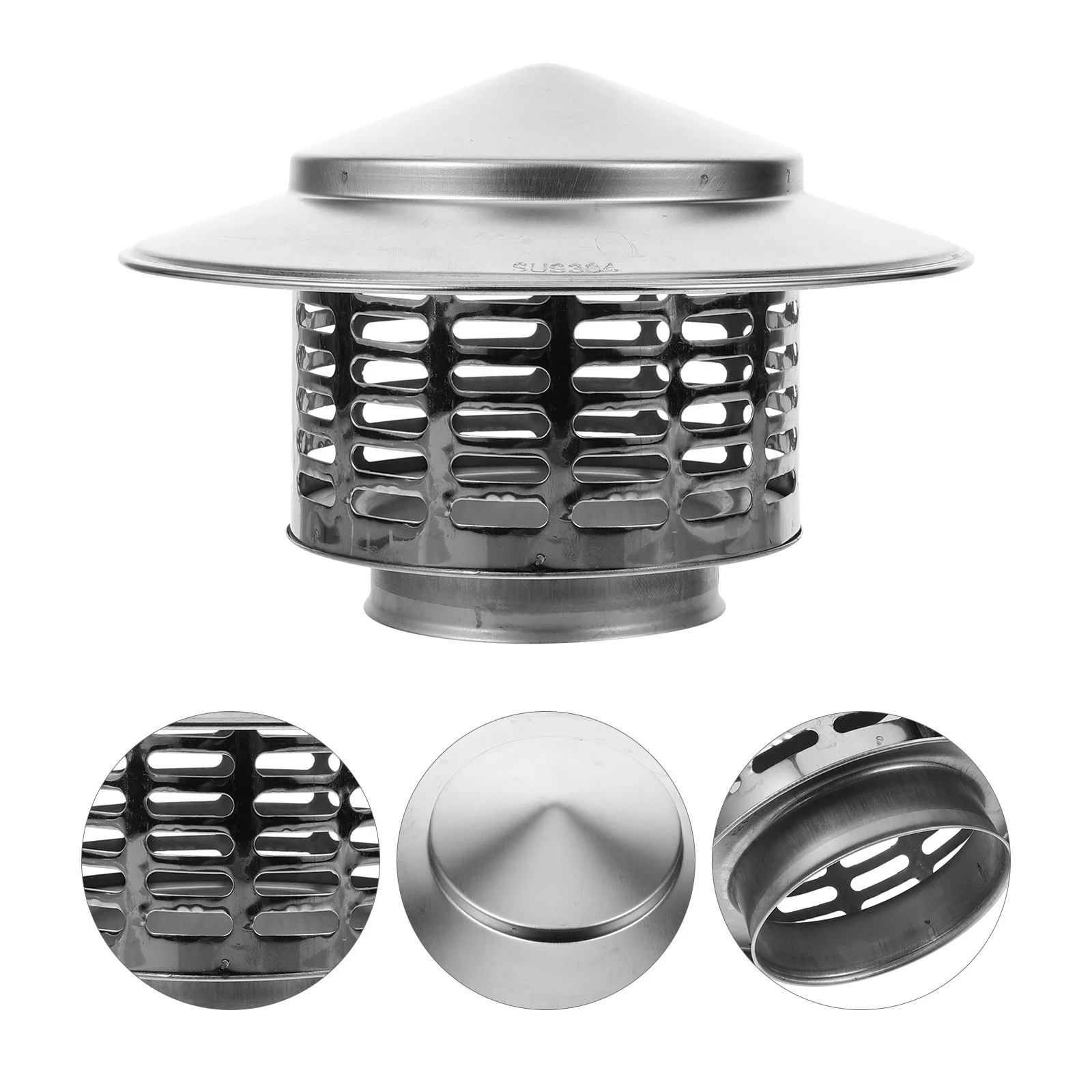 

Chimney Cap Flue Cap Outside Existing Stainless Steel Fireplace Chimney Cover