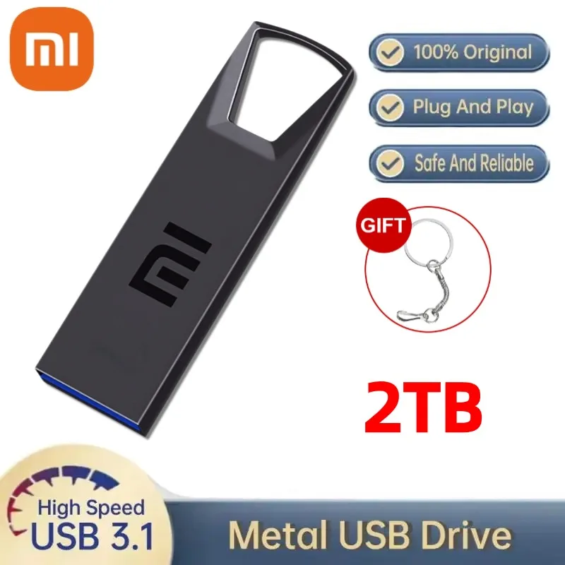 Xiaomi Metal 2 ТБ Usb 3.0 Флэш-накопители Высокоскоростной Pendrive 512 ГБ Usb-накопитель