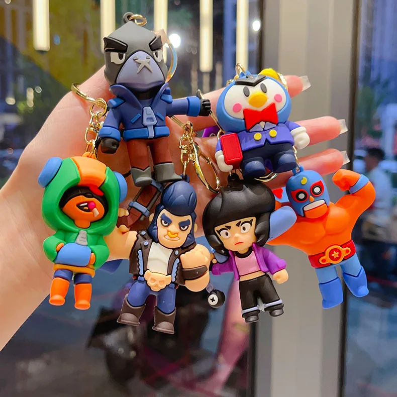 Новый Brawl Stars Creative Wilderness Battle 3D Stitch Кукла Брелок Милый Nita Jie Xibeiya Автомобильный