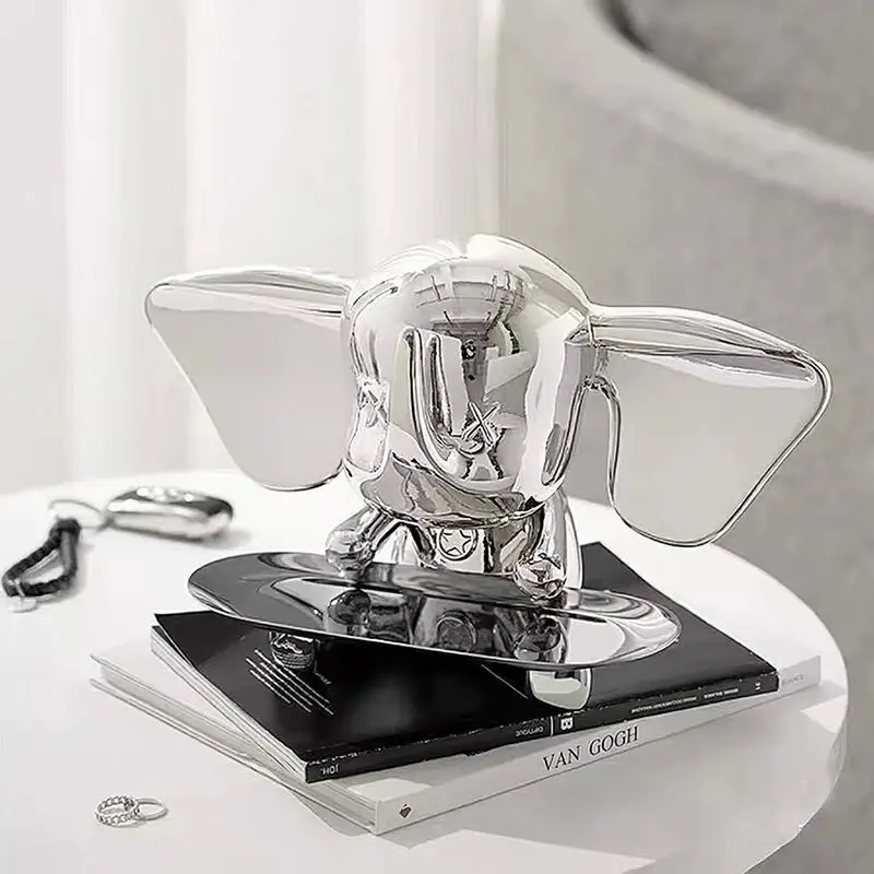 

Скандинавский маленький декоративный поднос в виде летящего слона, искусственный роскошный дом, мультяшный крыльцо, планировка стола, гост...