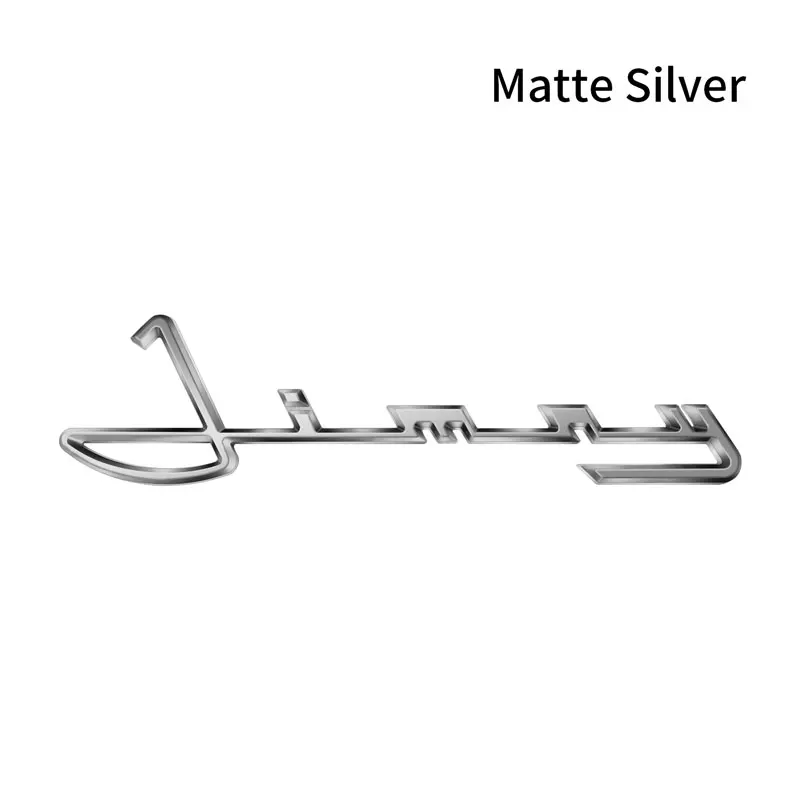 

3D хромированная металлическая эмблема с буквенным принтом Jimny, Стайлинг автомобиля, наклейка на бампер боковой двери для Suzuki, автоаксессуары