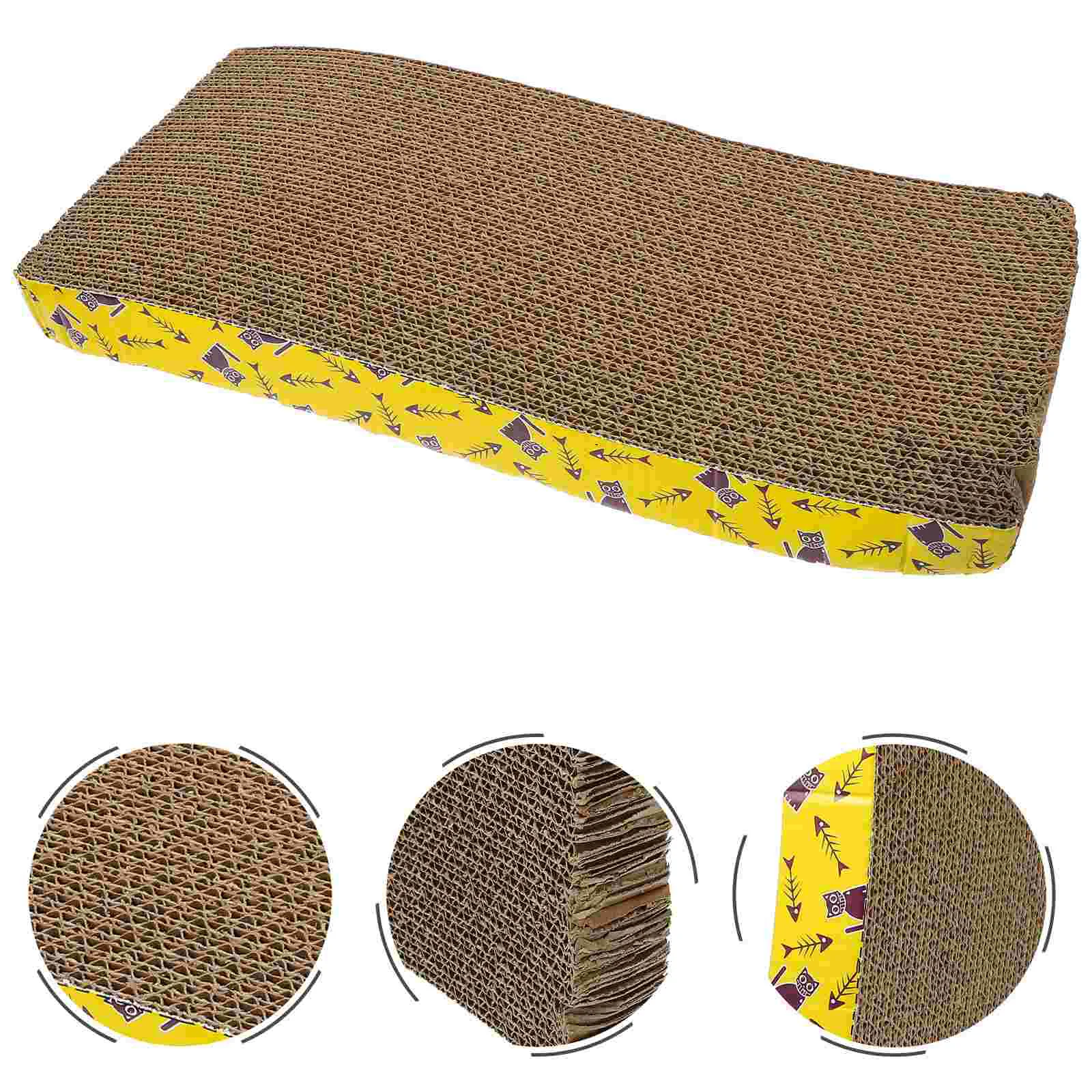 

Когтеточка для кошек, картонная многоразовая Когтеточка для котят, устойчивая к износу и сменная