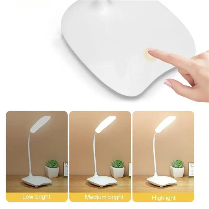 

Portable Led Desk Lamp Rechargeable Night Light Table Light Stepless Dimmable Bedroom Bedside Lamp Usb Powered Eye Protection