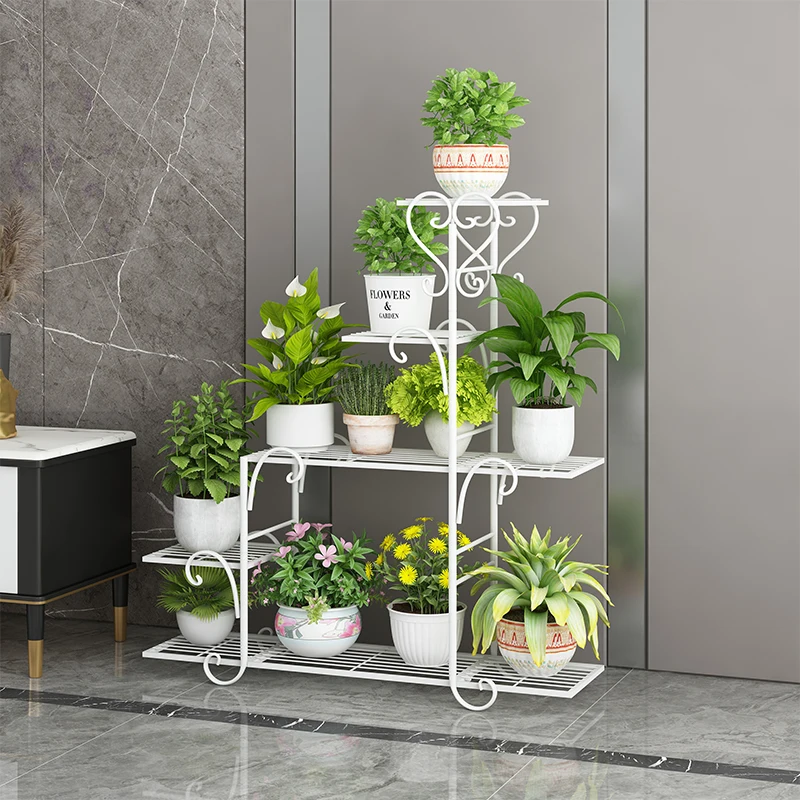 

Многослойная подставка для цветов, железная стойка для зеленых редисов, балкона, цветов, суккулентов, гостиной, комнатного пола, простой цве...