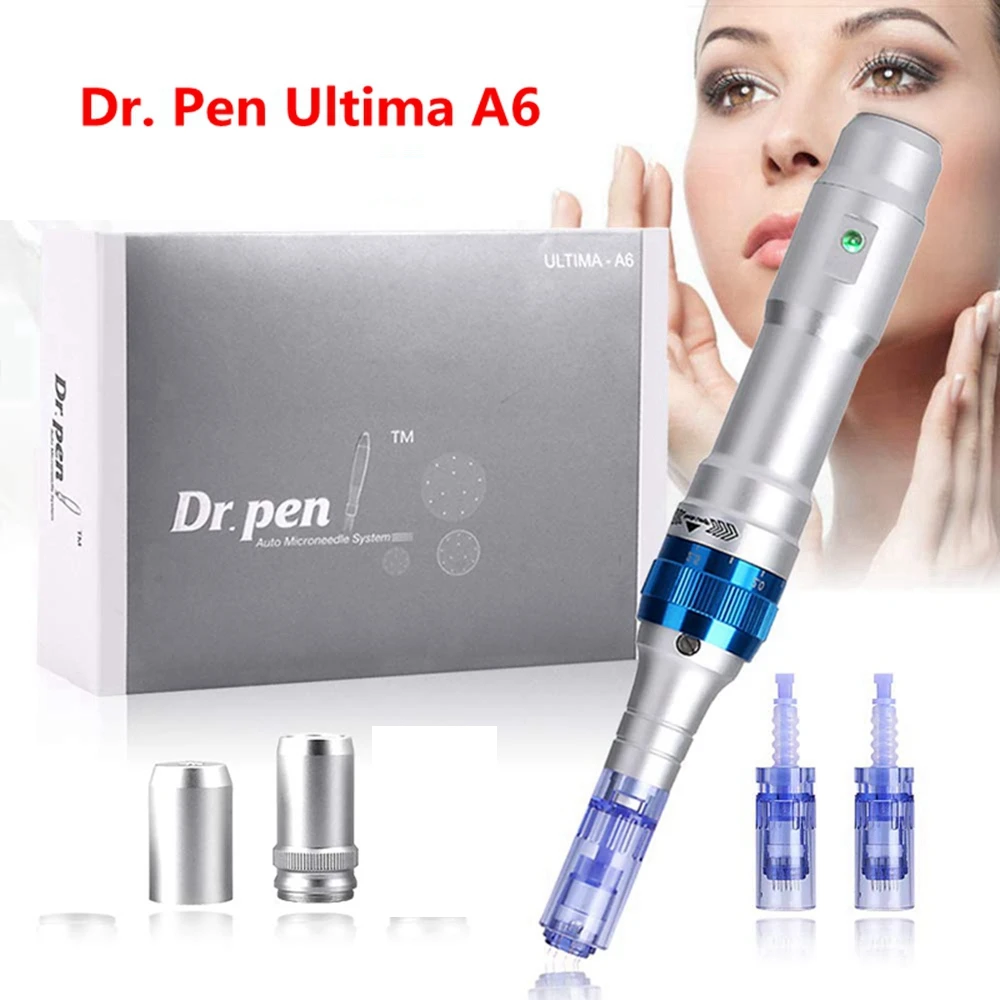 

Автоматическая микро-игла Ultima Derma Pen A6, беспроводная и проводная, Dr.Pen A6, Электрическая Микро-роликовая терапия Derma, только одна батарея