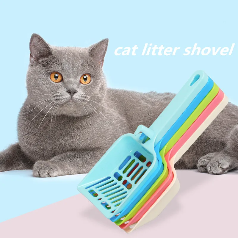 

Лопата для кошачьего туалета, инструмент для чистки питомцев, пластиковый ковш, товары для очистки кошек, собак, кошек, фекалий, сито для пес...