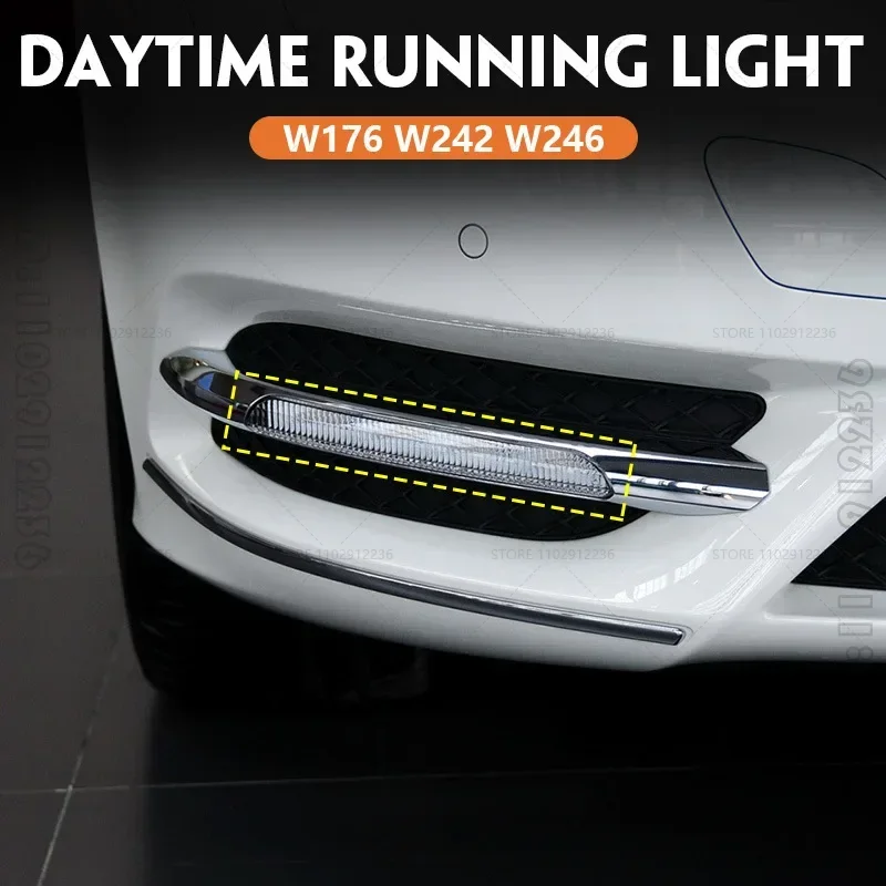 Для W176 W242 W246 Mercedes-Benz A B Class B160 B180 B200 B260 Светодиодные дневные ходовые огни