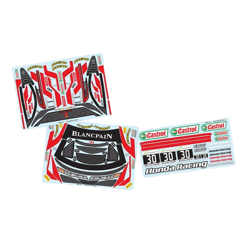 Наклейка на Радиоуправляемый автомобиль наклейка для масштаба 1:8 Honda NSX GT 325 мм