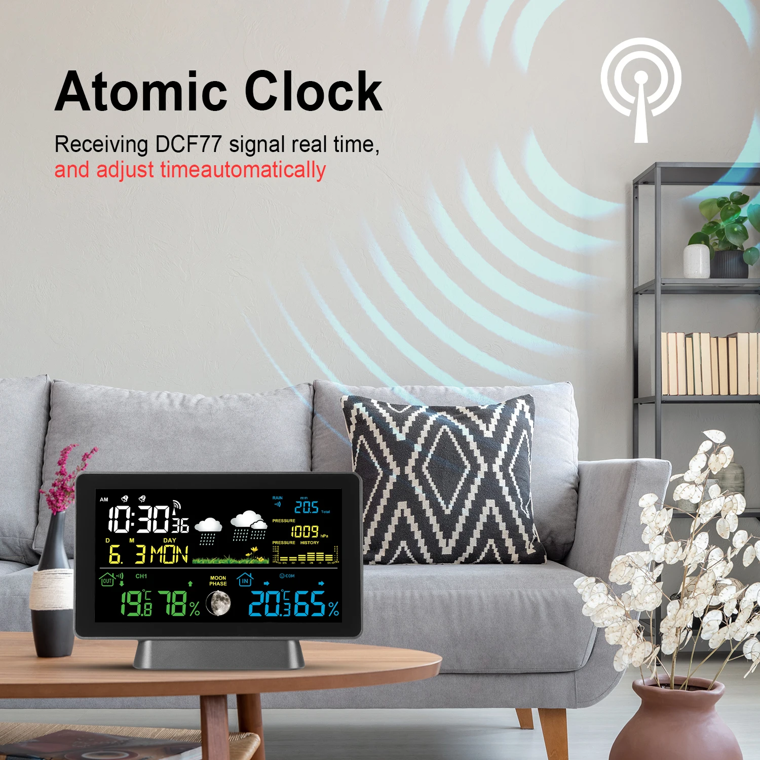 Метеостанция 7-в-1 с уличным датчиком и дождя