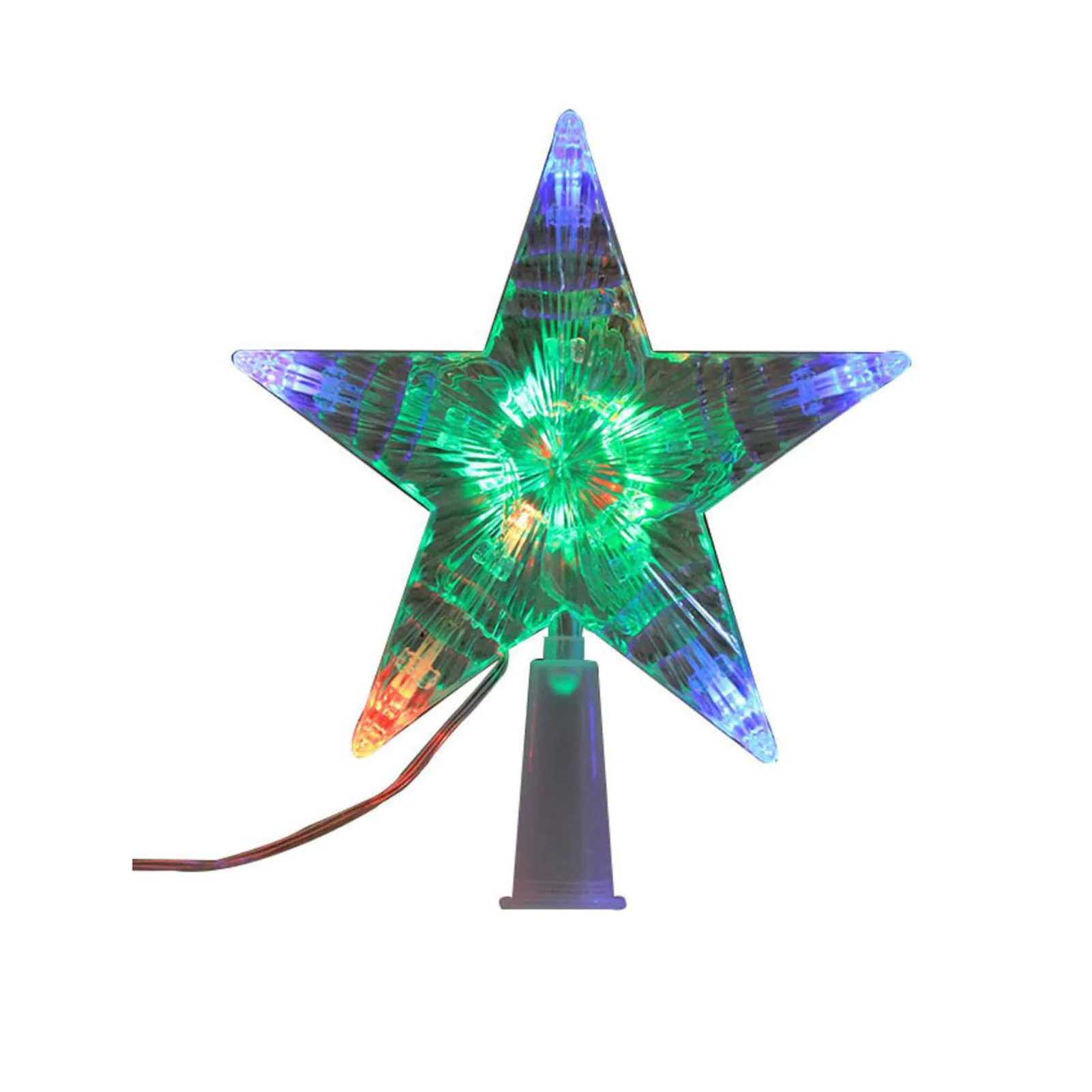 

Star Tree Topper Lights Battery Powered 3D Star Treetop Light Christmas Tree Decorations