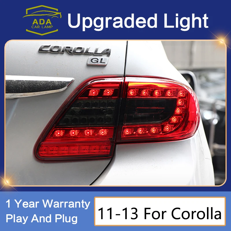 

Задние фонари для Toyota Corolla 2011-2013, светодиодные дневные ходовые огни, противотуманные фары, задняя парковка + ДХО