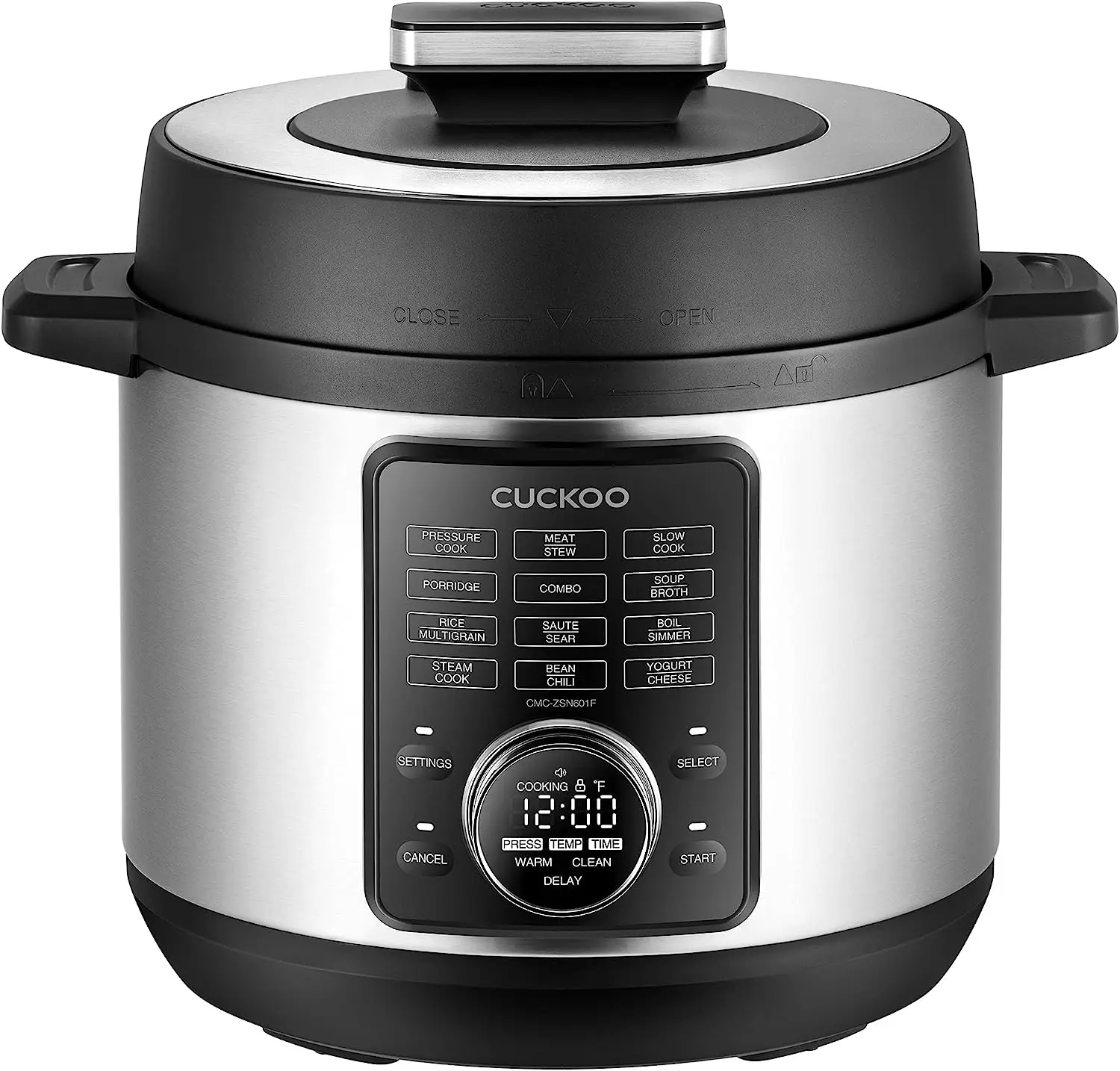 

CMC-ZSN601F 8-in-1 Electric Pressure Cooker, Slow Cooker, Sauté, Steamer, Warmer, Sous Vide, 20 Menu Options, Stainless Steel I
