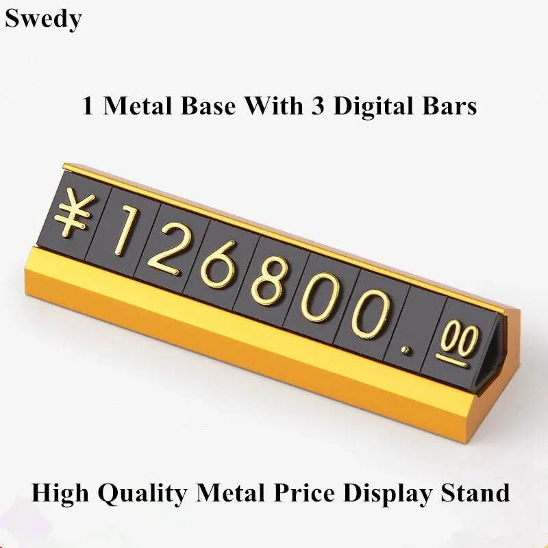 Регулируемый Номер буква цена кубик стойка металлическая ценовая этикетка