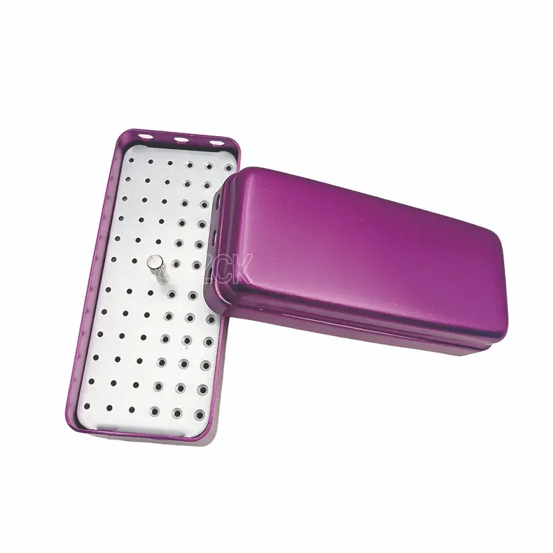 Фотобокс 72 отверстия автоклав стерилизатор чехол для Burs Endo алюминиевая коробка