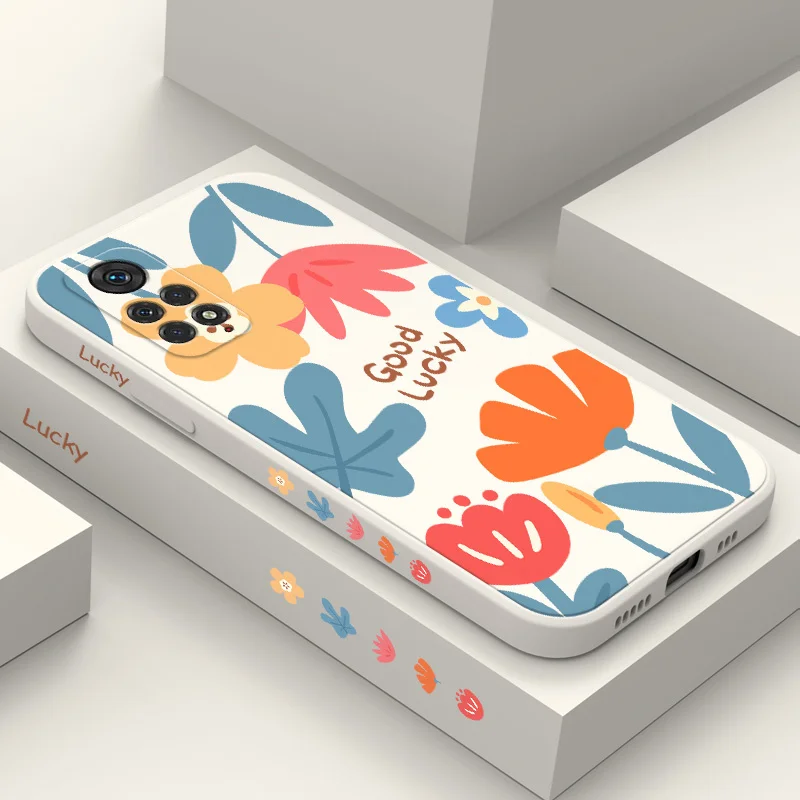

Flat Garden Phone Case For Xiaomi Redmi Note 11 11S 10 10A 10T 10S 9T 9 8 7 Pro Plus 10C 9A 9C 4G 5G Cover
