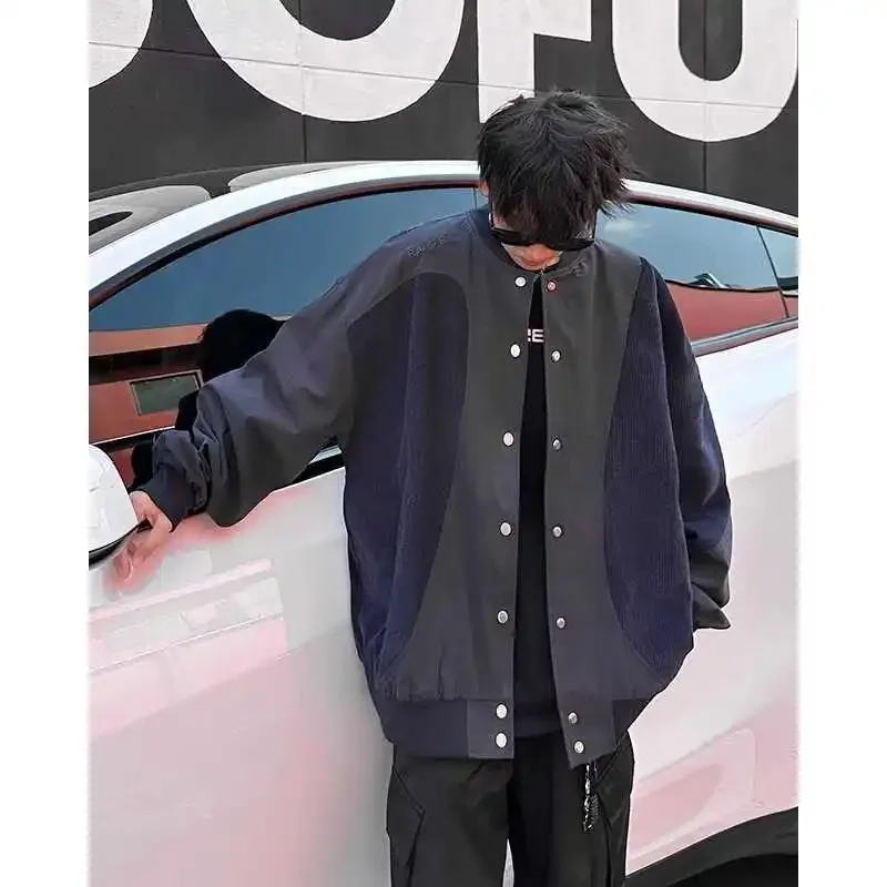 Новинка 2024 мужская вельветовая стеганая летная куртка свободная посадка