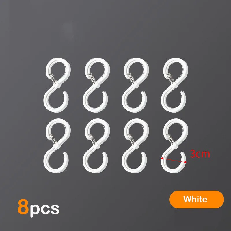 

8 шт. S-образные крючки TAANY из полипропилена