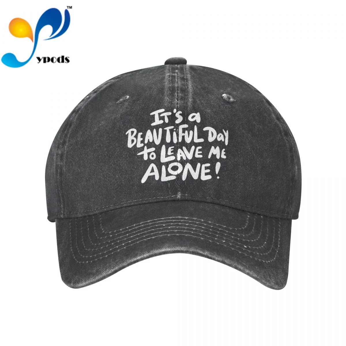 

New Brand Anime It's A Beautiful Day To Leave Me Alone 2 Snapback Cap Cotton Baseball Cap Men Women Hip Hop Dad Hat Trucker
