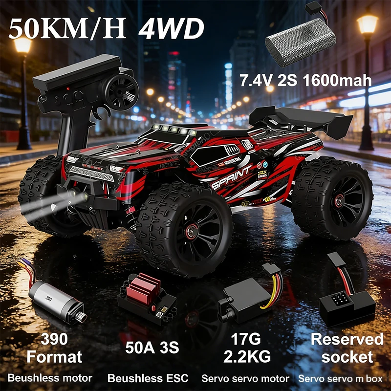 Фото Радиоуправляемая машинка SG116MAX SCY9522 1:16, высокоскоростная дрифт-машинка 80 км/ч, с бесщеточным мотором, 4WD, 9522PRO 50 км/ч, внедорожник, игрушка для детей, подарок №4