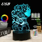 Акриловый 3d ночник, светодиодный Ночной светильник, меняющий цвет, для детской спальни, светильник льник, аниме Hunter X Hunter Hisoka, лампа в подарок