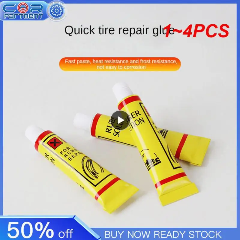 

1~4PCS 6ml Car Tire Repairing Glue Tyre Inner Tube Puncture Repair Tools Motorcycle Bike Universal Portable Repairing Glues
