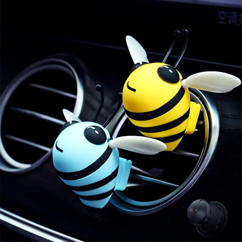 

5PC Cute Bee Air Freshener Auto Perfume Diffuser Car Ventilation Outlet Clip Interior Decoration Flavor Car Fragrances Deodorant