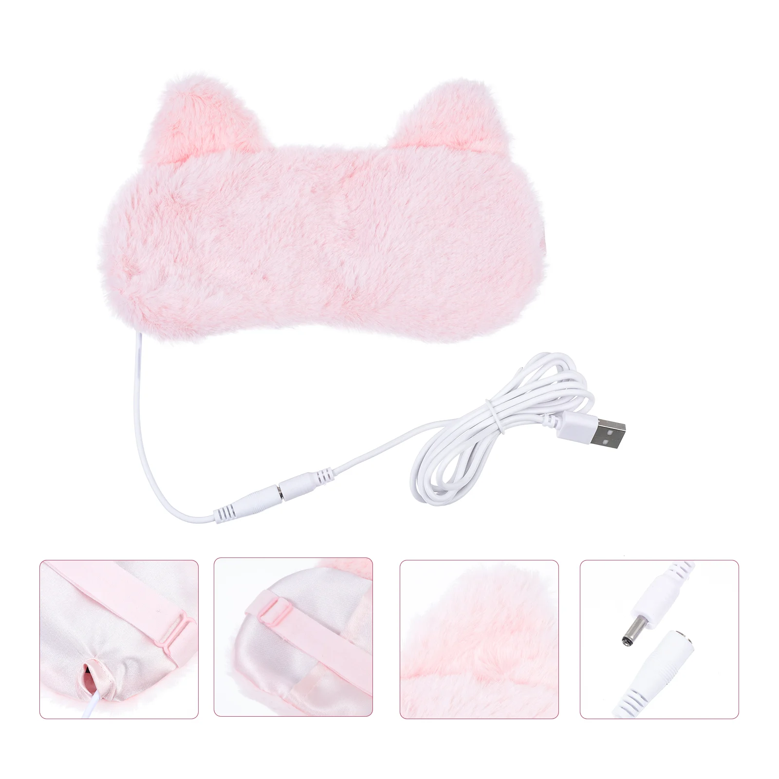 

Eye Maskssleeping Dry Usb Eyes Furryfluffy Plush Steam Warm Heat Patch Circles Darkcompress Covers