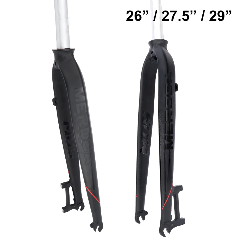 

MTB Mountain Bicycle Forks Disc Brake Aluminum Alloy Rigid Bike Front Fork 26" 27.5" 29" Cycling Accessory Parts