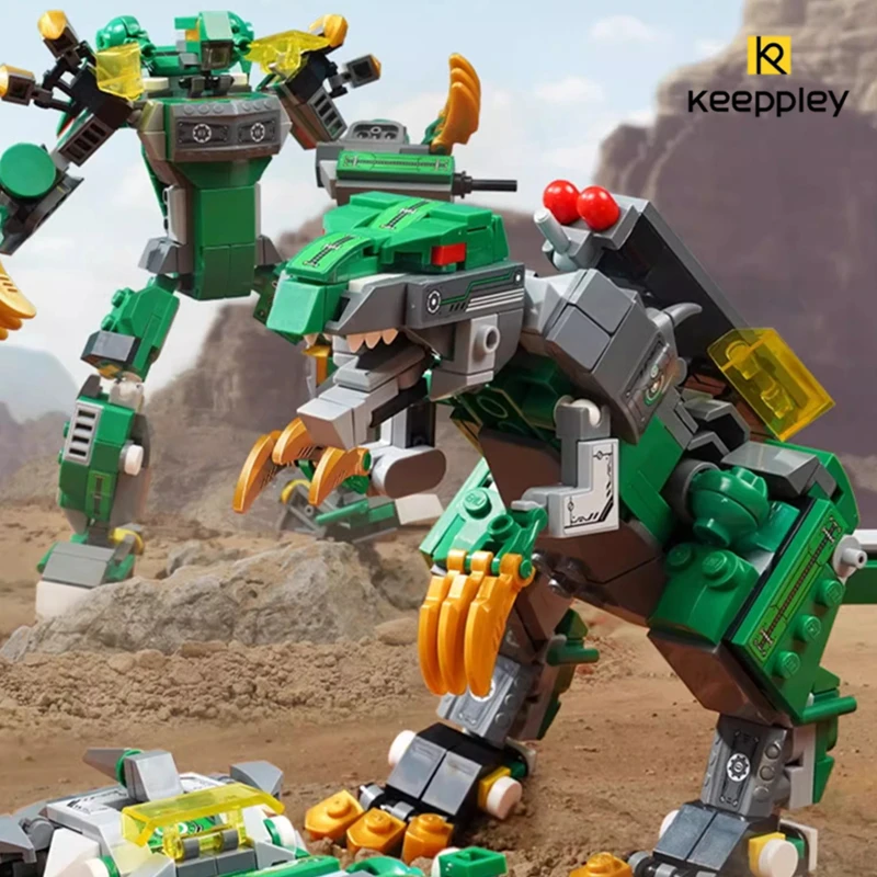 Keeppley механический конструктор динозавр модель самолета в сборе три формы