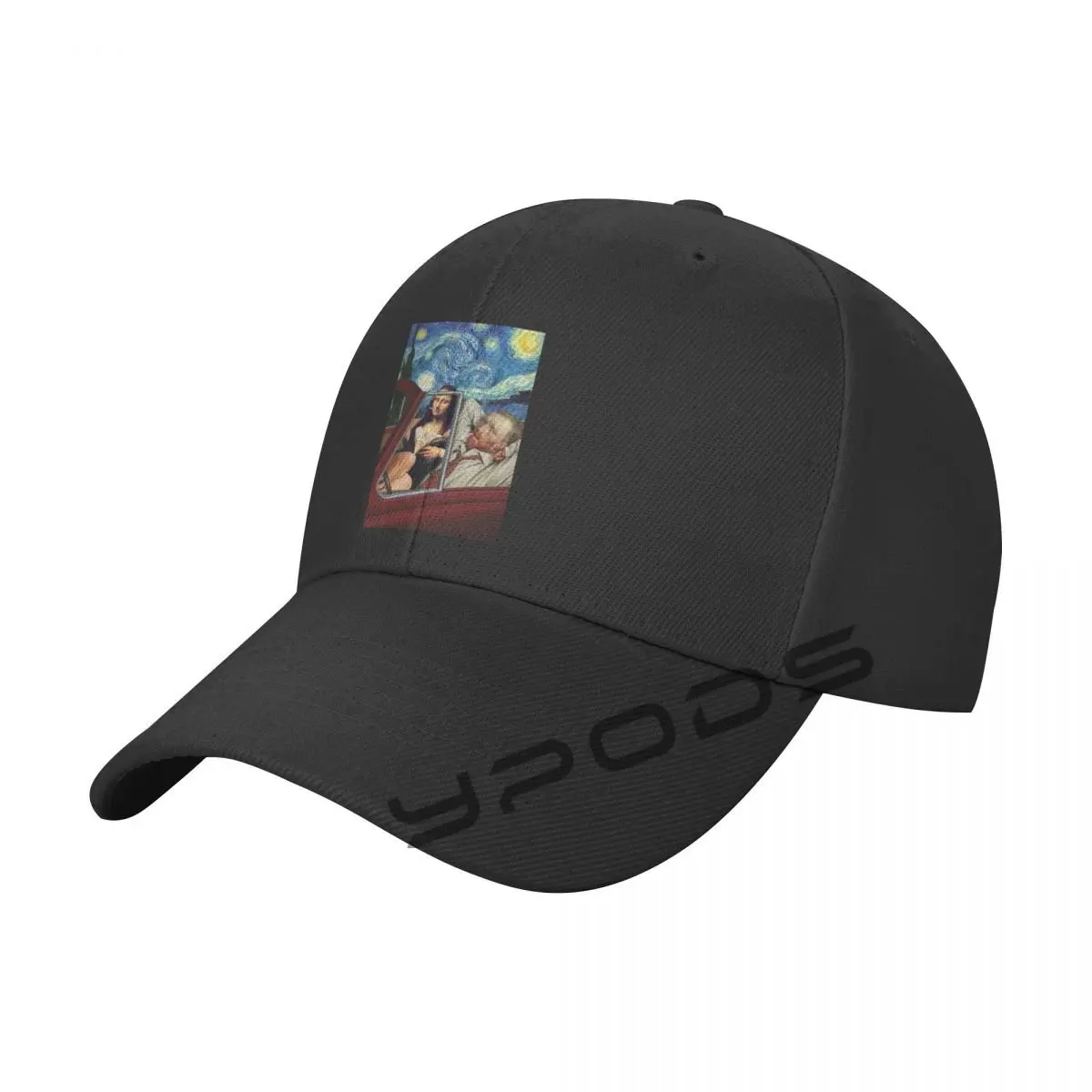 

Mona Lisa Van Gogh Men's Classic Baseball Cap Adjustable Buckle Closure Dad Hat Sports Cap