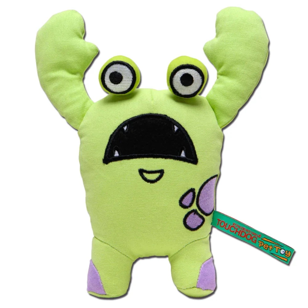 

Collar Harness Touchdog ® Cartoon Up-for-Crabs Monster Plush Dog Toy