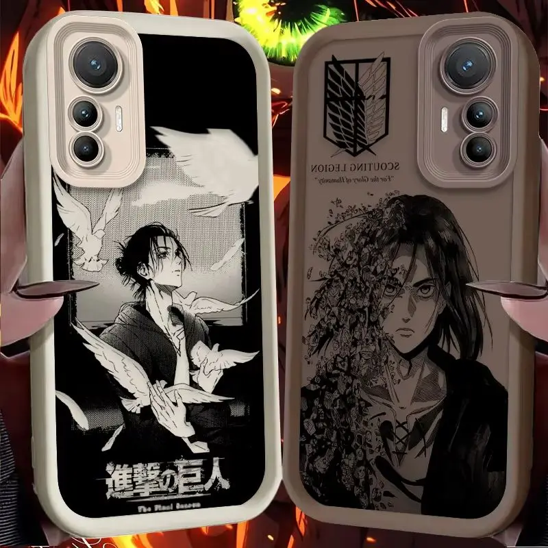 Фото Мягкий чехол Attack on Titan Eren для Xiaomi Poco C65 X7 X6 F6 F5 X5 X3 NFC F3 M6 Pro 4G Mi 13 12 11 Lite 5G 14 12T 13T 11T 14T Pro №2