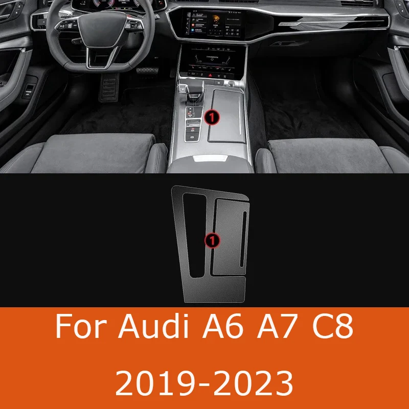 

Для Audi A6 A7 C8 2023-2019Салон автомобиля, центральная консоль, прозрачная защитная пленка из ТПУ, защитная пленка против царапин, ремонтная пленка, автомобильные аксессуары
