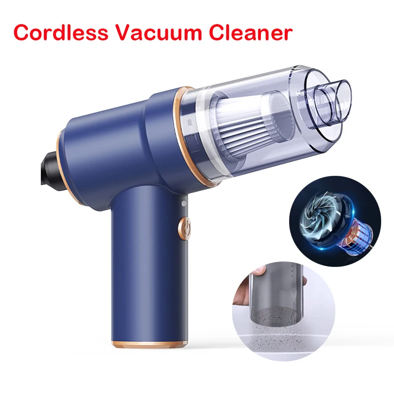 

Cordless Vacuum Cleaner High-power Dry and Wet Dual-Use Computer Keyboard Air Duster Cleaner Mini Handheld Car Vacuum Cleaner