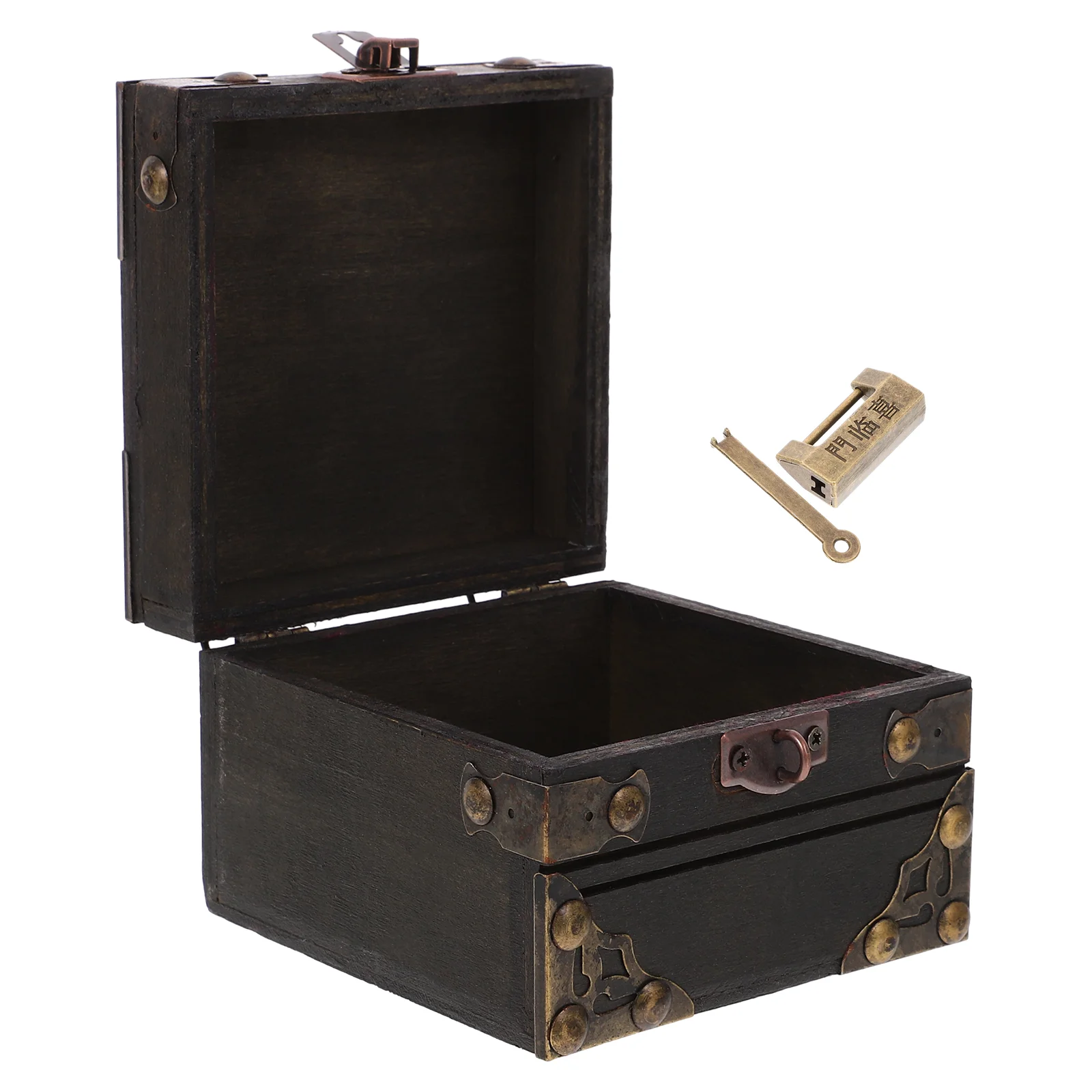 

Wooden Jewelry Vintage Storage Box Trinket Box Keepsakes Treasure Box