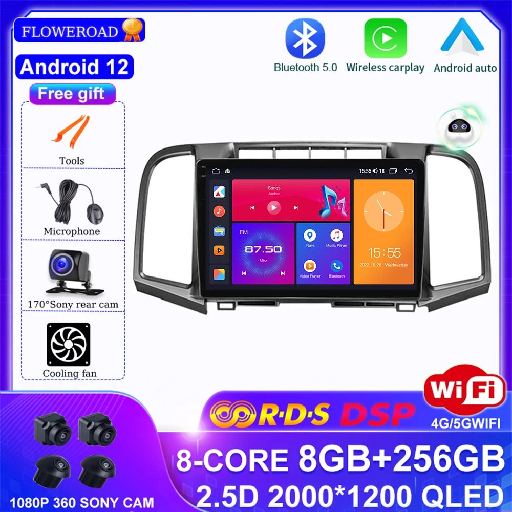 

Android 12 For Toyota Venza 2008 - 2016 Car Radio carplay Multimedia Video Player Navigation stereo GPS Built In Carplay BT WIFI