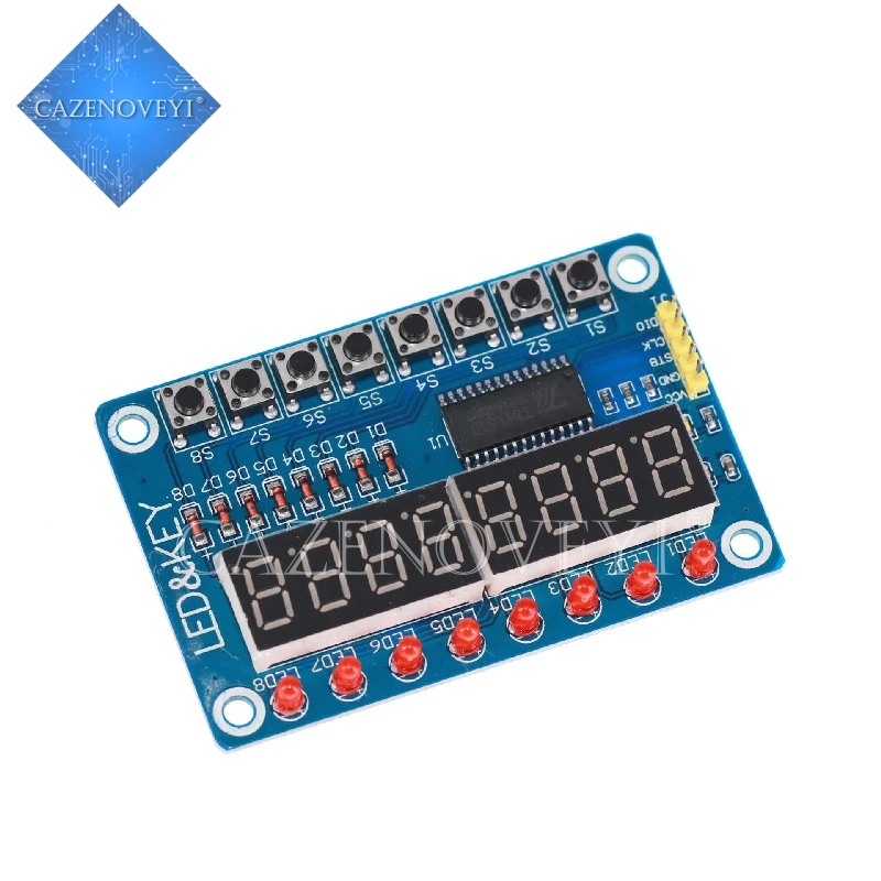 Модуль TM1638 с отображением клавиш для AVR Arduino новая 8-битная светодиодный вая