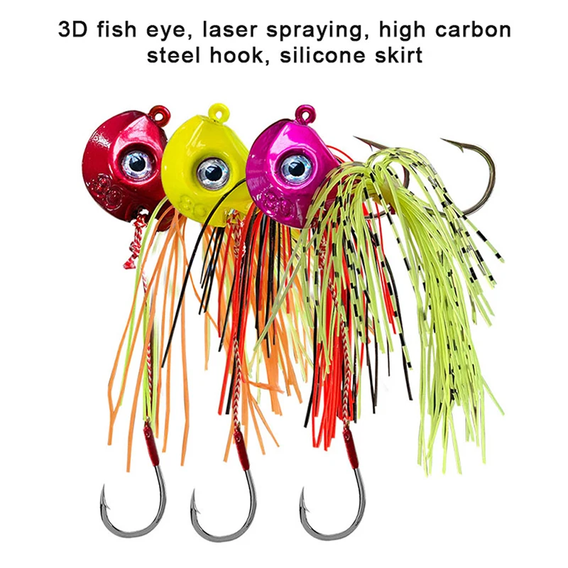 

Fishing Hook Deep sea bait fishhook bait 40g-100g lead head bait boat fishing lead head hook